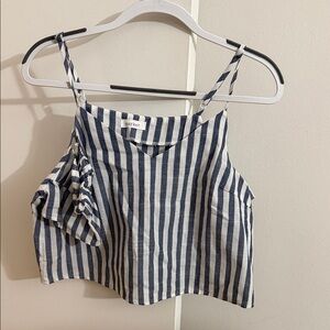 Market Navy and White Striped Camisole